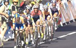 Andy Schleck w�hrend der siebten Etappe der Tour de France 2009